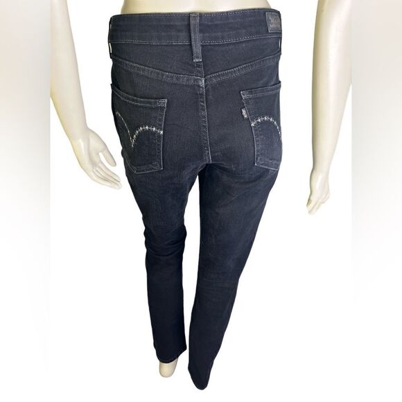 Levi’s Unisex Mid-Rise Skinny Black Jeans Women’s 10 or 30/32. Great Condition - Picture 4 of 4